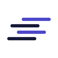 Obraz premium fog line color icon