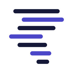 Obraz premium tornado line color icon