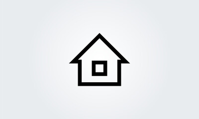 Home Web icons. House symbol button, Simple vector illustration