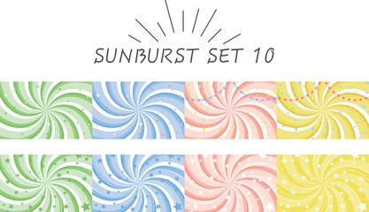 set10 サンバーストセット10　うねり　星　ガーランド