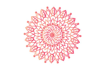 Hand-drawn Mandala with floral patterns. Ornamental mandala adult coloring book page. Mandala pattern for Henna, Mehndi, tattoo, and decoration.