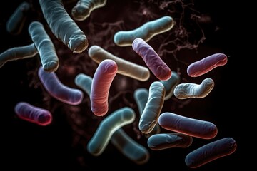 Enterobacteria in Gut Microbiome , ai generated
