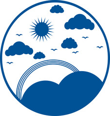 Mountain and Sky Landscape