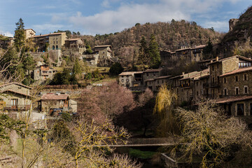 Fototapeta na wymiar Rupit, charming medieval town in Catalonia