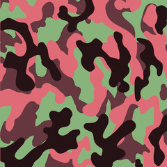 Fototapeta na wymiar Fashionable camouflage pattern, vector illustration.Millatry print .Seamless vector wallpaper 