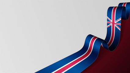England ribbon flag background.