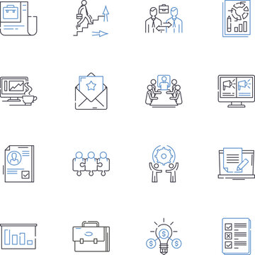 Metamorphosis line icons collection. Transformation, Change, Evolution, Morph, Transmutation, Shift, Transfiguration vector and linear illustration. Mutation,Alteration,Conversion outline signs set