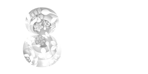 Mother's Day greeting card, 3D rendering of celebrations on special days