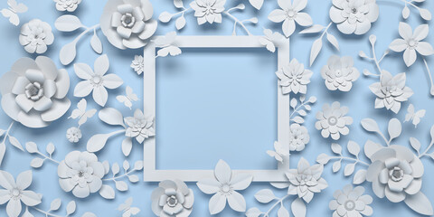 Mother's Day greeting card, 3D rendering of celebrations on special days