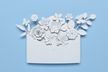 Mother's Day greeting card, 3D rendering of celebrations on special days