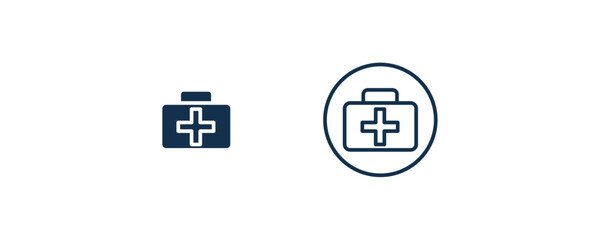medical icon. Outline and filled medical icon from health and medical collection. Line and glyph vector isolated on white background. Editable medical symbol.