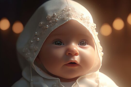 baptisms, christening. symbolizes spiritual birth in the Church, Christian sacrament of initiation and adoption, with use of water. pouring of water on the head or immersion in water. Generative AI