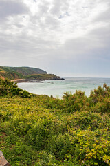 Jobourg. Promontoire rocheux nomm&eacute; Le nez de Jobourg. Manche. Normandie