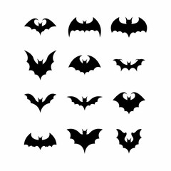 Fototapeta premium set of logo vector bat 