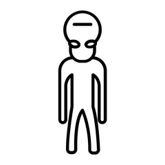 Monsters Thin Line Icon Outline Spooky Monster