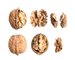 Walnuts on transparent png