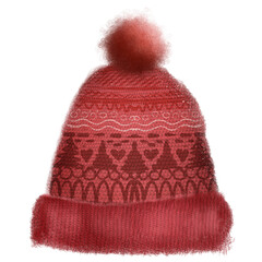 red wool cap