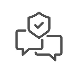 Security related icon outline and linear vector.