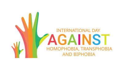 International Day Against Homophobia, Transphobia and Biphobia. May 17. Template for background, banner, card, poster. vector illustration.