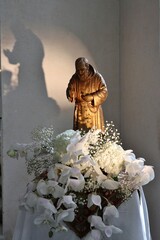 Ravello - Statua di Padre Pio nel Duomo di Santa Maria Assunta