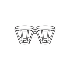 Isolated drums musical instrument icon Flat design Vector