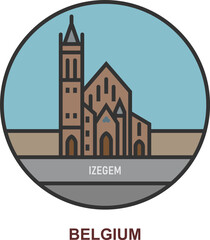 Izegem. Cities and towns in Belgium