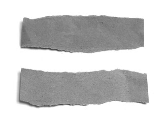 ripped paper on white background