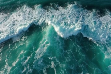 Fototapeta na wymiar waves on the beach, ai generative