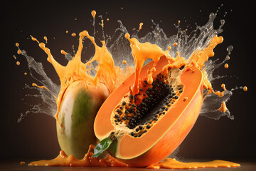 papaya juice splash