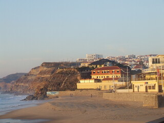 Fototapeta premium view of the city and beach