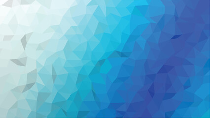 Abstract geometric mosaic background, crystal diamond wallpaper, low poly, blue faceted texture and seamless pattern, vector	