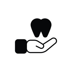 dental care icon vector stock.