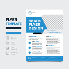 Business Marketing Agency Social Media abstract flyer corporate. Flyer business. four flyer template design color black orange blue .