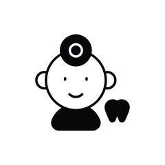 dentist icon vector stock.