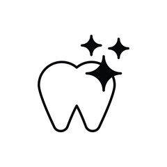 clean teeth icon vector stock.