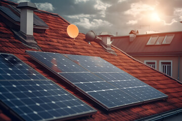 Picture of Solar Panels, made with generative AI