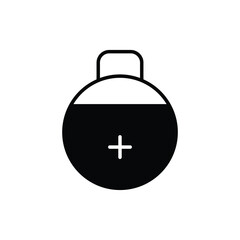 first aid kit icon vector stock.