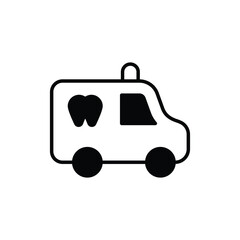 emergency dentist icon vector stock.