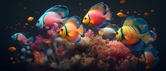 Obraz na płótnie Canvas Fish In Aquarium