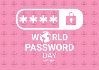 World Password Day Vector Illustration. Suitable for greeting card, poster and banner.
