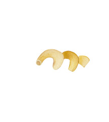 Italian cellentani pasta Watercolor food illustration Png clipart Printable cut file, scrapbook, recipe, kitchen., menu, souvenir, greeting card, invitation, travel journey graphics