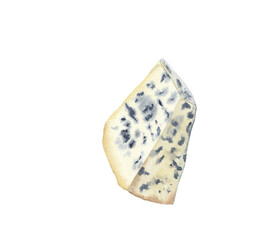 Gorgonzola cheese Italian Watercolor food illustration Png clipart Printable cut file, scrapbook, souvenir, greeting card, invitation, travel journey