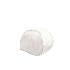 Mozzarella cheese Italian diary product Watercolor food illustration Png clipart Printable cut file, scrapbook, souvenir, greeting card, invitation, travel journey