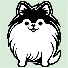 pomeranian in cartoon