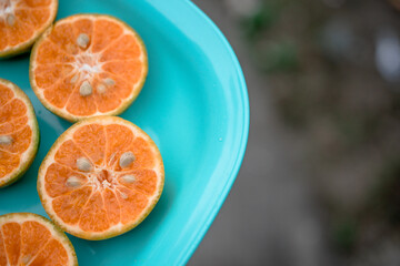 oranges on the table