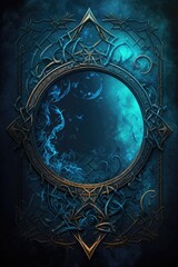 A Magical Background in the Arcane Sorcery Mastery Style - Mysterious Arcane Magic Wallpaper - Stylish Vintage Retro Ancient Sorcery Backdrop Texture - Created with Generative AI technology - obrazy, fototapety, plakaty