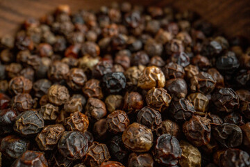 front view dried dark raisins on brown background seasoning salt pepper color photo coffee seed