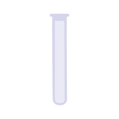 Empty test tube. Laboratory test tube icon. Empty glass test tube vector illustration