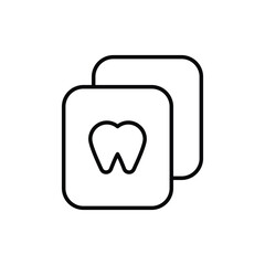 x ray icon vector stock.