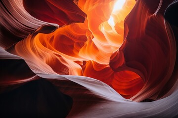 Highlight the colorful patterns of Antelope Canyon